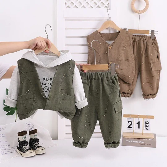 Hooded three piece set